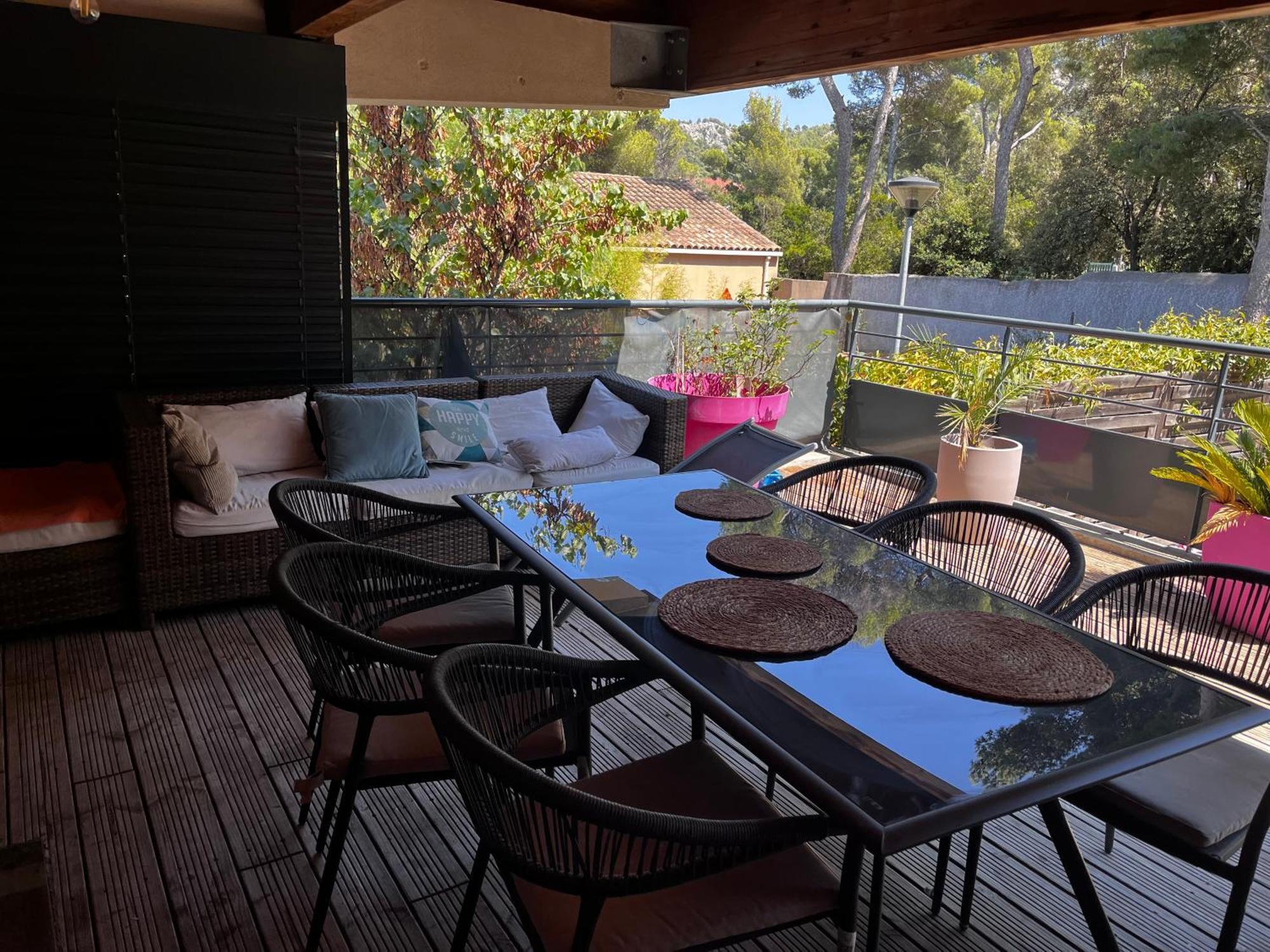 Morgiou Sormiou T4 Climatise Familial - 3 - Terrasse Bois - Jardin Privatif - Calanques A Pied - Plages & Velodrome A 10 Min - Ideal Familles & Randonneurs & Grimpeurs - Escalade A 5 Min - Sud *